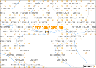 map of Ceceda de Arriba