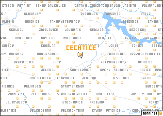 map of Čechtice