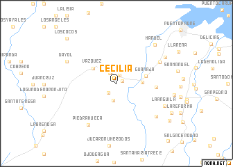 map of Cecilia