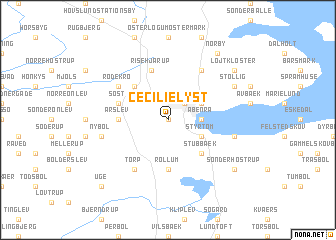 map of Cecilielyst