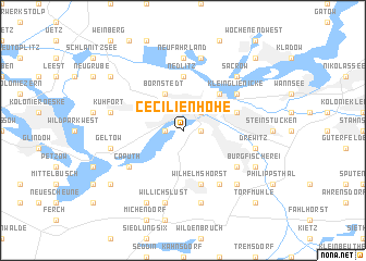 map of Cecilienhöhe