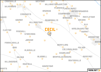 map of Cecil