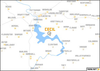 map of Cecil