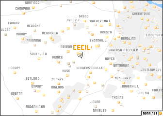 map of Cecil