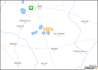 map of Cecil
