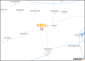 map of Cecil