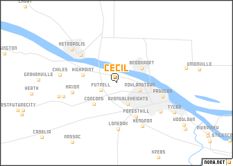 map of Cecil