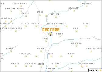 map of Çeçtepe