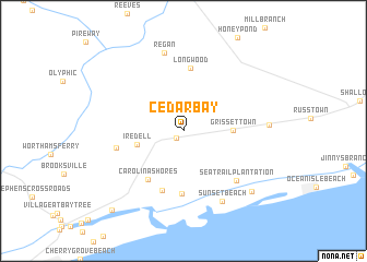 map of Cedar Bay