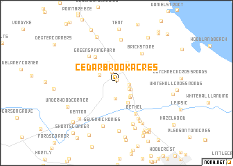 map of Cedarbrook Acres