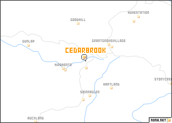 map of Cedarbrook