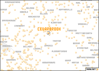 map of Cedarbrook