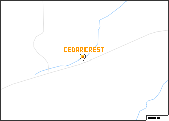 map of Cedar Crest