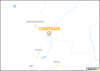 map of Cedaredge