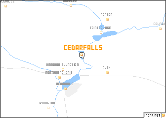 map of Cedar Falls