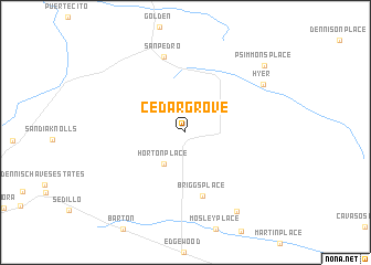 map of Cedar Grove