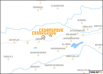 map of Cedar Grove