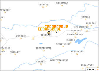 map of Cedar Grove