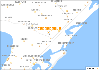 map of Cedar Grove