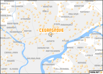 map of Cedar Grove
