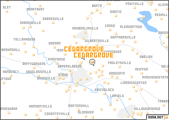 map of Cedar Grove