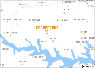 map of Cedar Grove