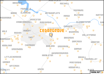 map of Cedar Grove