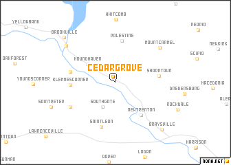 map of Cedar Grove