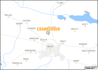 map of Cedar Grove