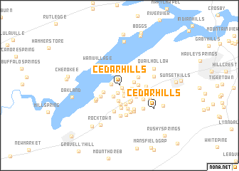 map of Cedar Hills