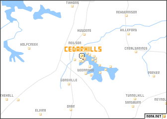 map of Cedar Hills