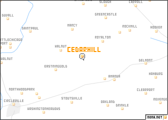 map of Cedar Hill