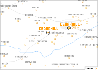 map of Cedar Hill