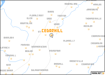 map of Cedar Hill