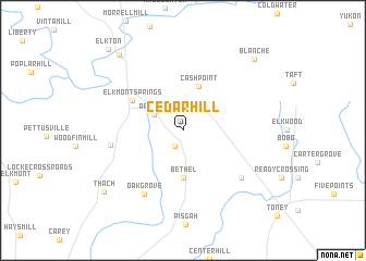 map of Cedar Hill