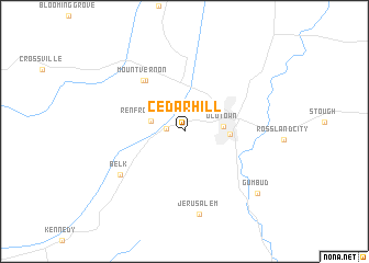 map of Cedar Hill