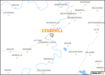 map of Cedar Hill