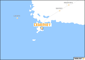 map of Cedar Key