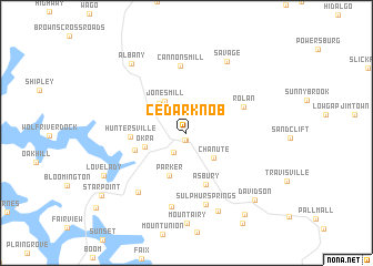 map of Cedar Knob