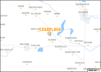 map of Cedar Lake