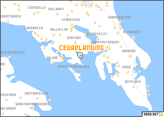 map of Cedar Landing