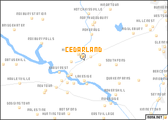 map of Cedar Land