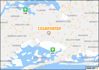 map of Cedar Manor