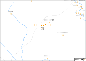 map of Cedar Mill