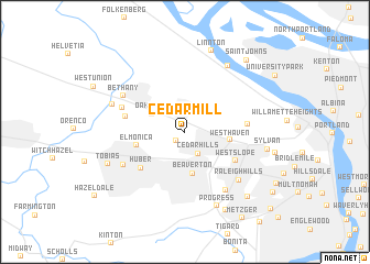 map of Cedar Mill