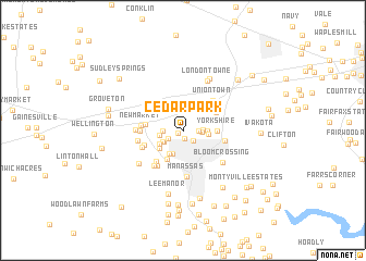 map of Cedar Park