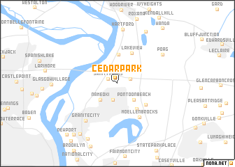 map of Cedar Park