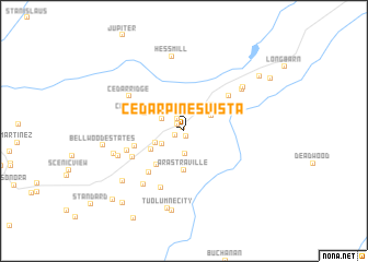 map of Cedar Pines Vista