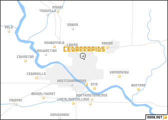 map of Cedar Rapids