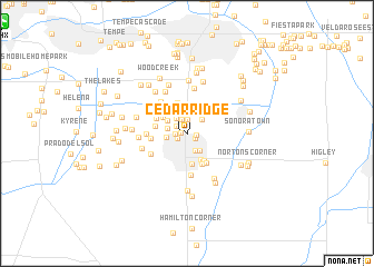 map of Cedar Ridge